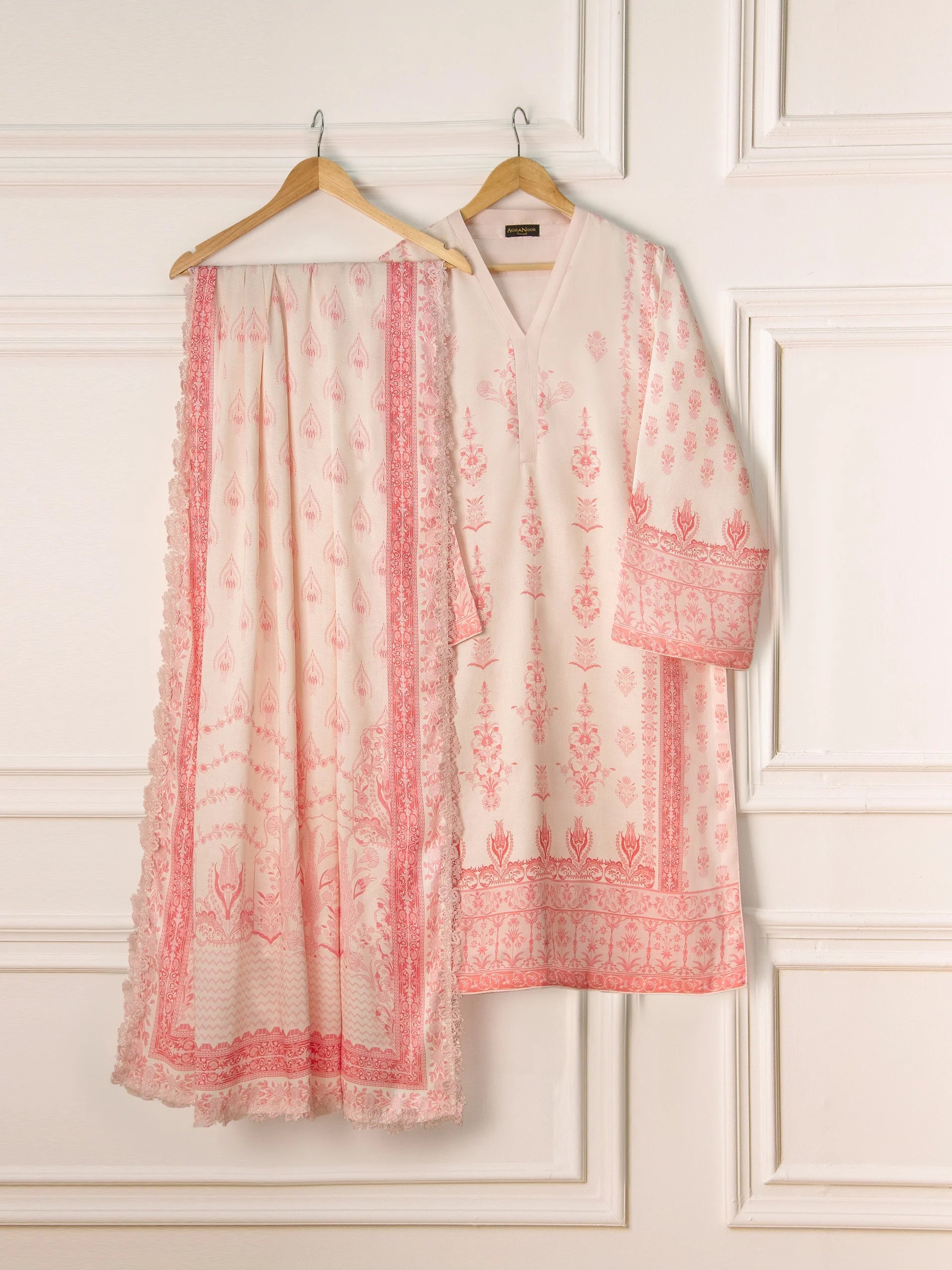 Agha Noor Pink Marina 2-Piece (Shirt + Dupatta)