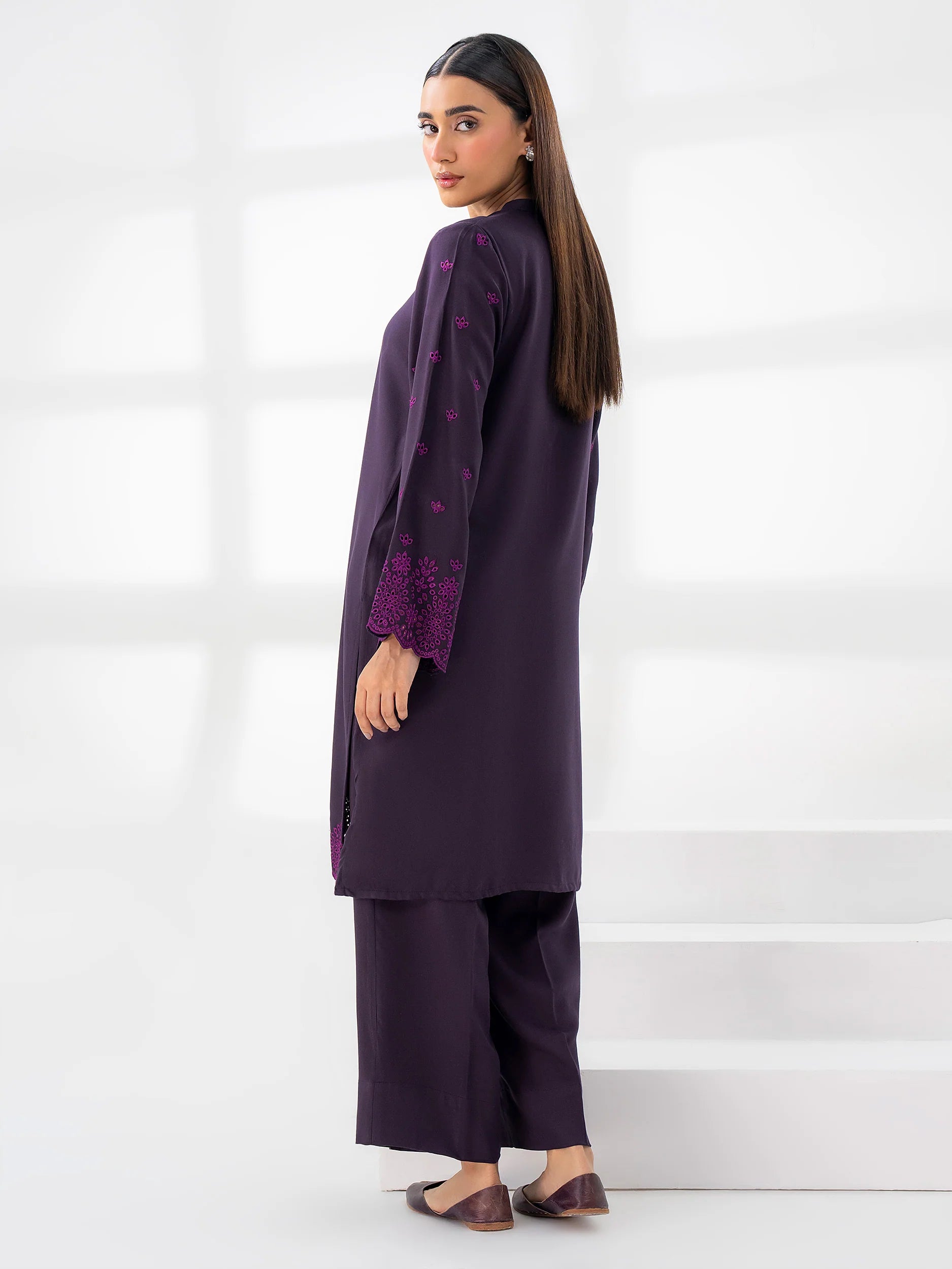 Limelight Purple Marina Embroidered 2-Piece Suit (A0506ST)