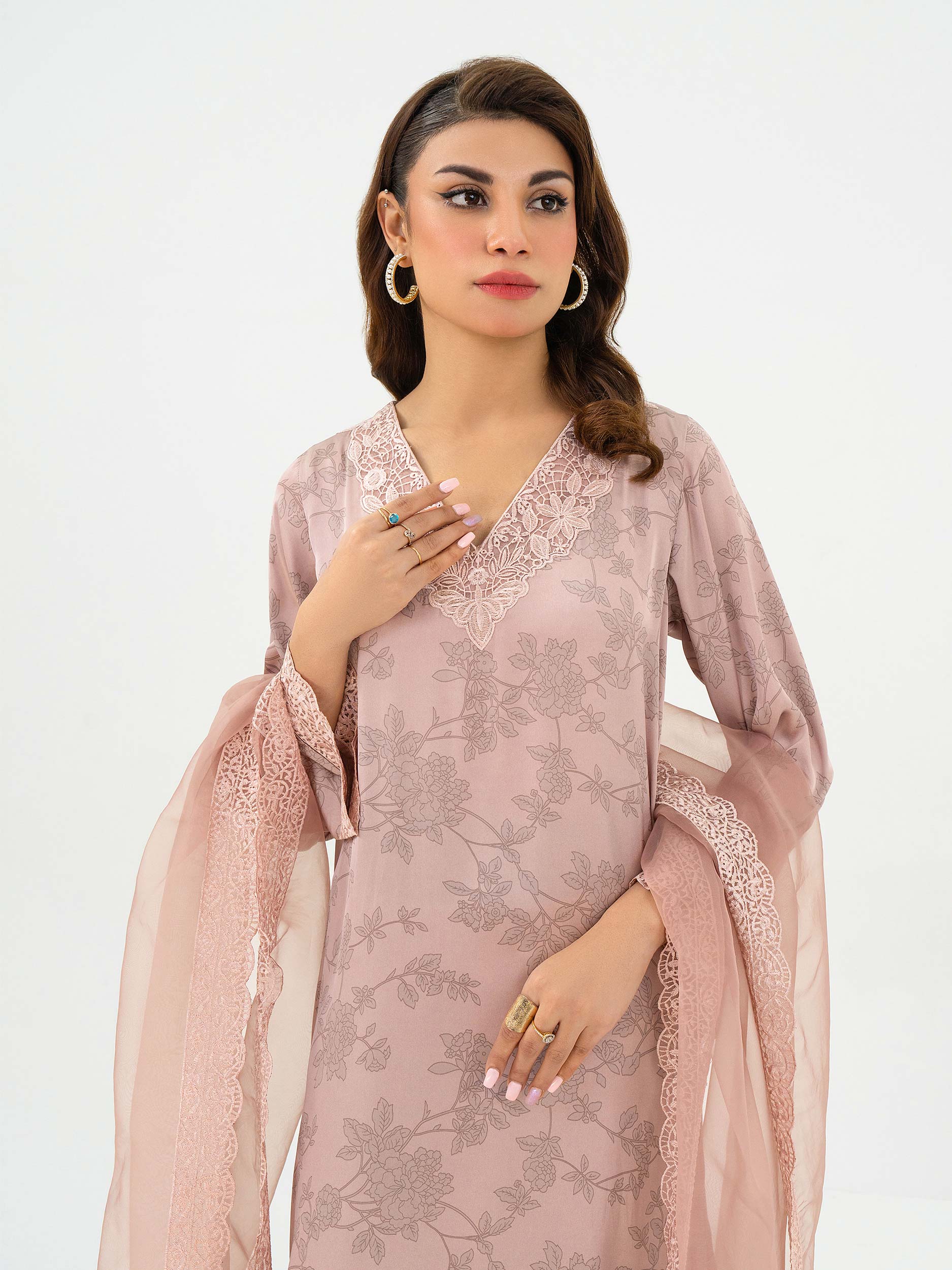 Limelight Pink Silk 3-Piece Suit (A0620SU)