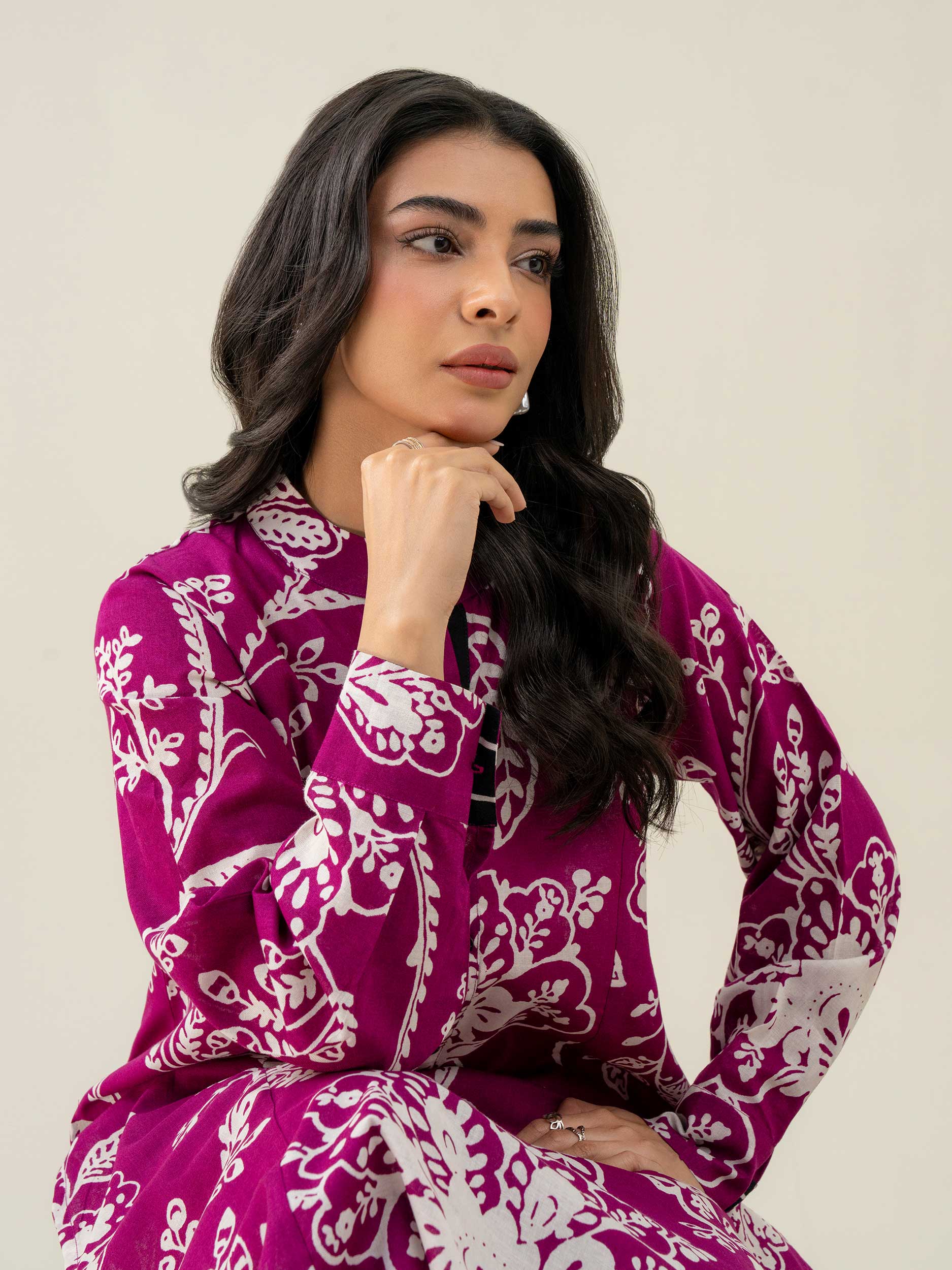 Limelight Magenta Khaddar 2-Piece Suit (A0814ST)