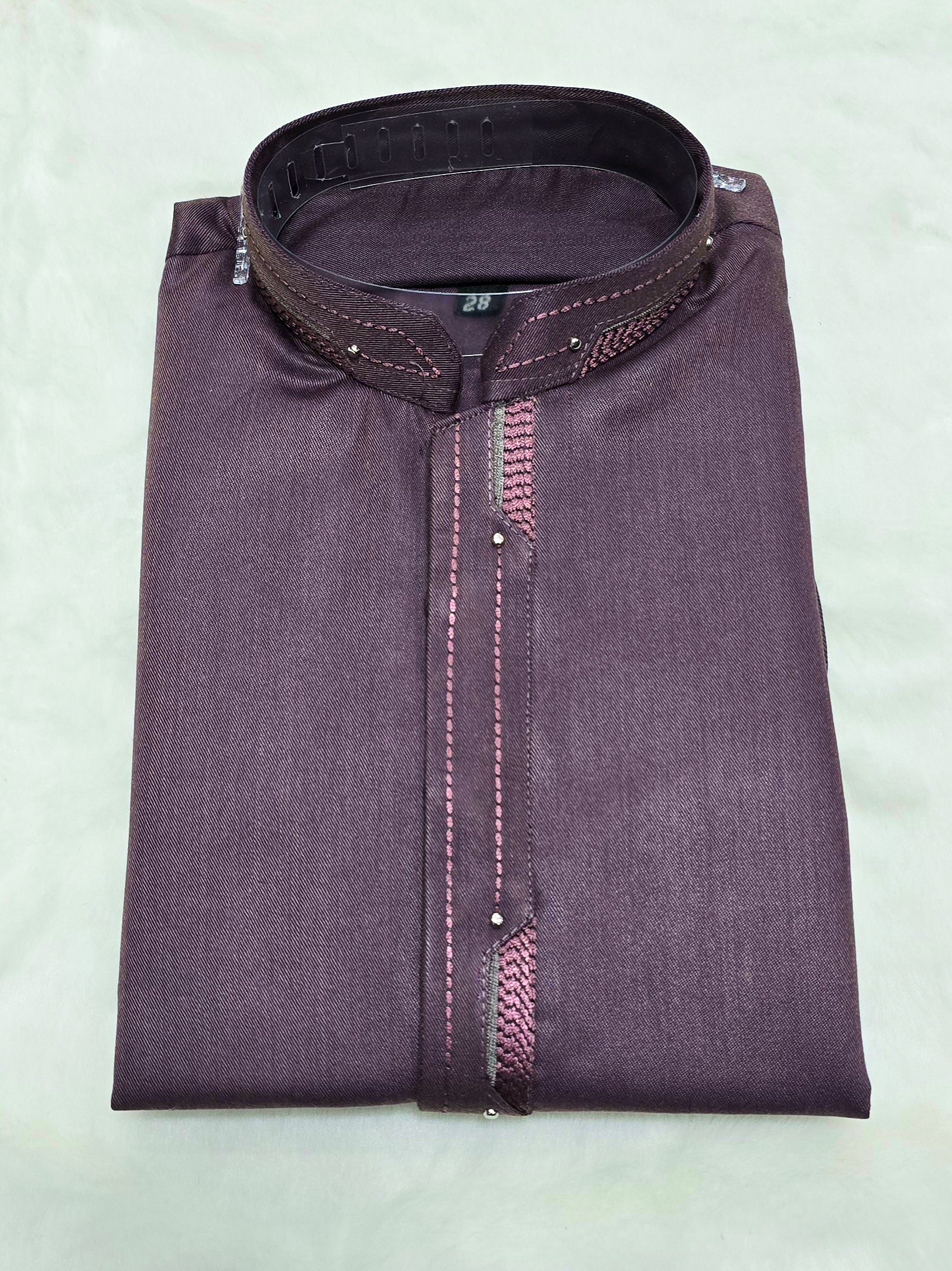 Boys Casual 2-Piece Suit - Dark Mauve