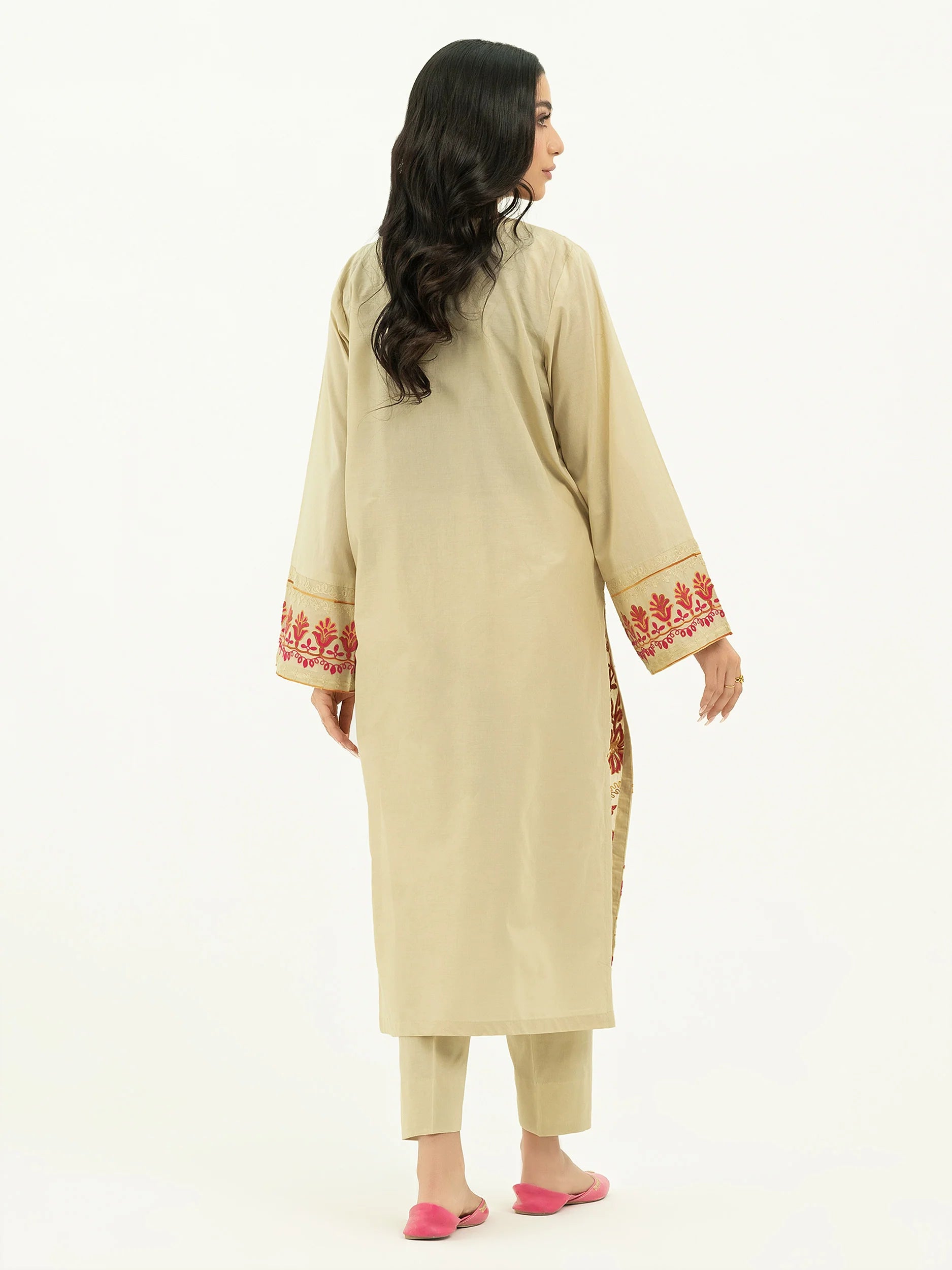 Limelight Beige Lawn Embroidered 2-Piece Suit (P8719SU)