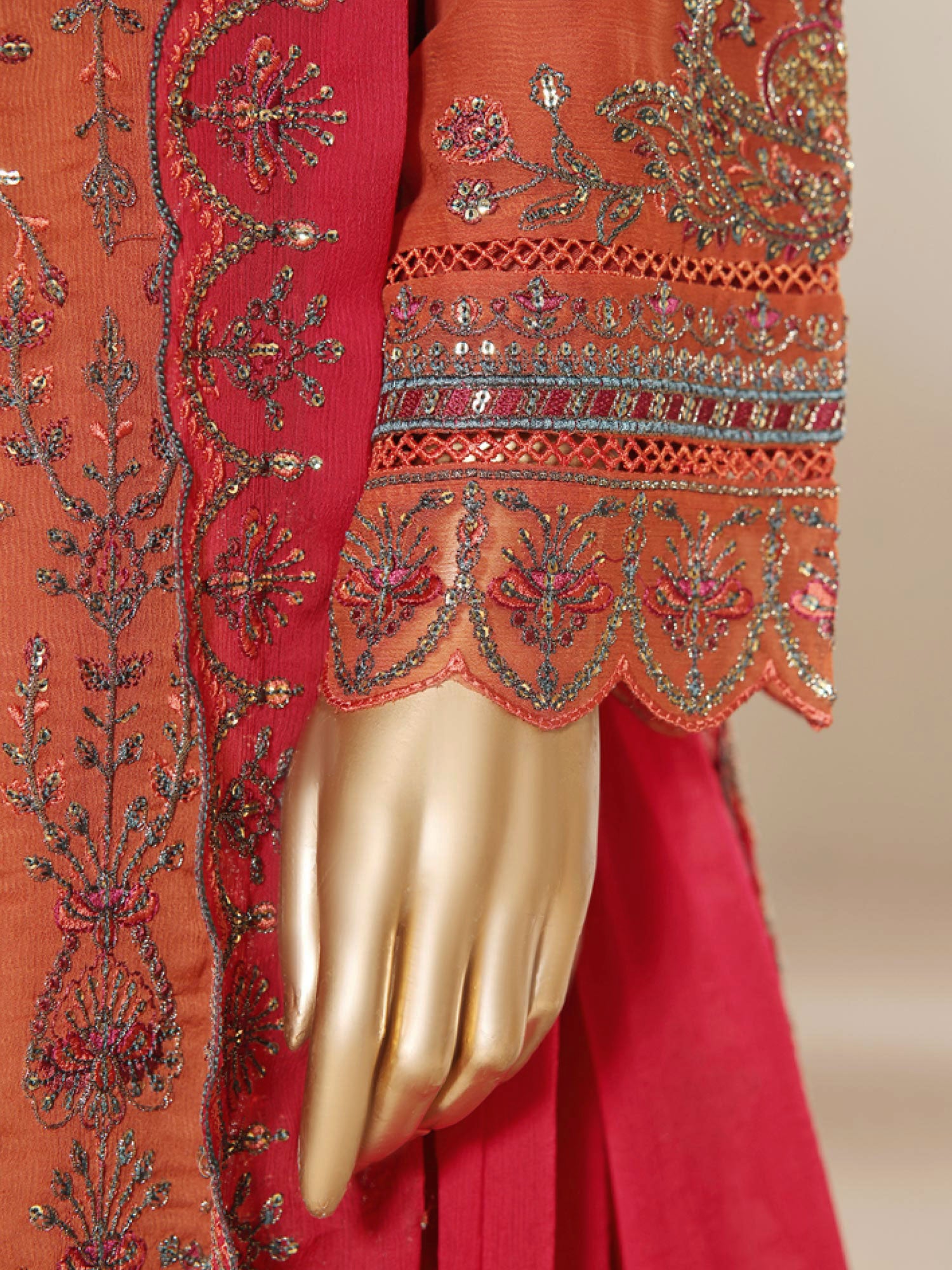 Sadabahar "Afsanay" Luxury Embroidered Chiffon 3-Piece Suit (D-05)