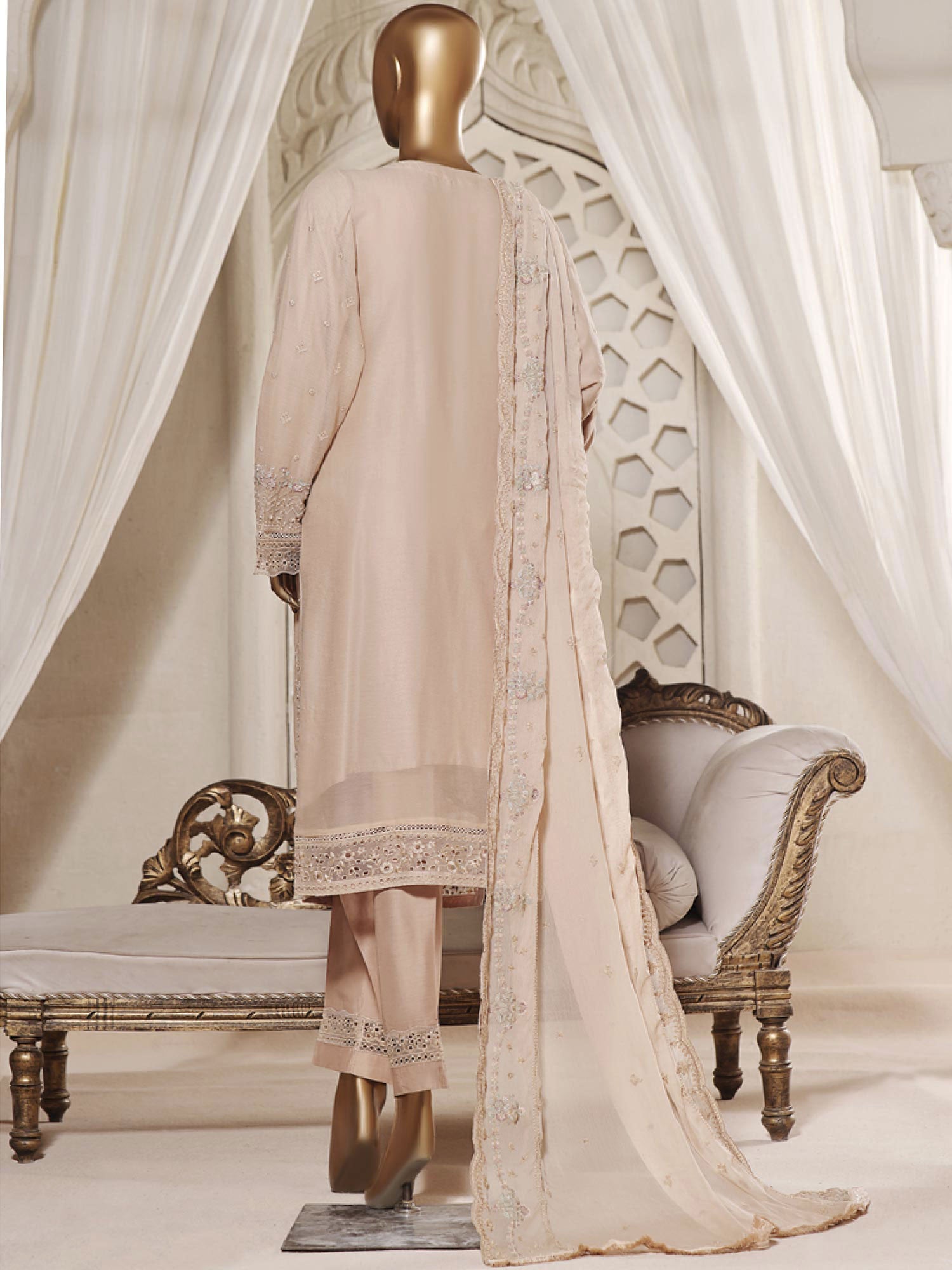 Sadabahar "Afsanay" Luxury Embroidered Chiffon 3-Piece Suit (D-06)