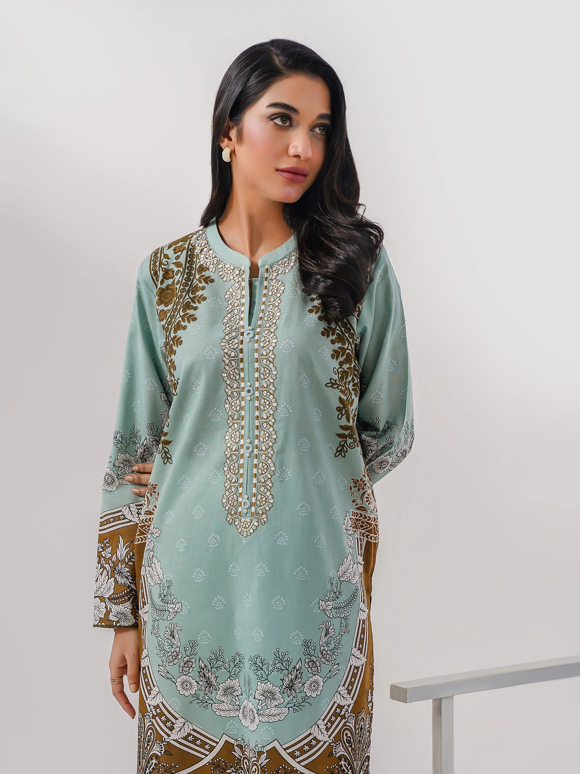 Limelight Mint Khaddar Shirt (P8242SH)