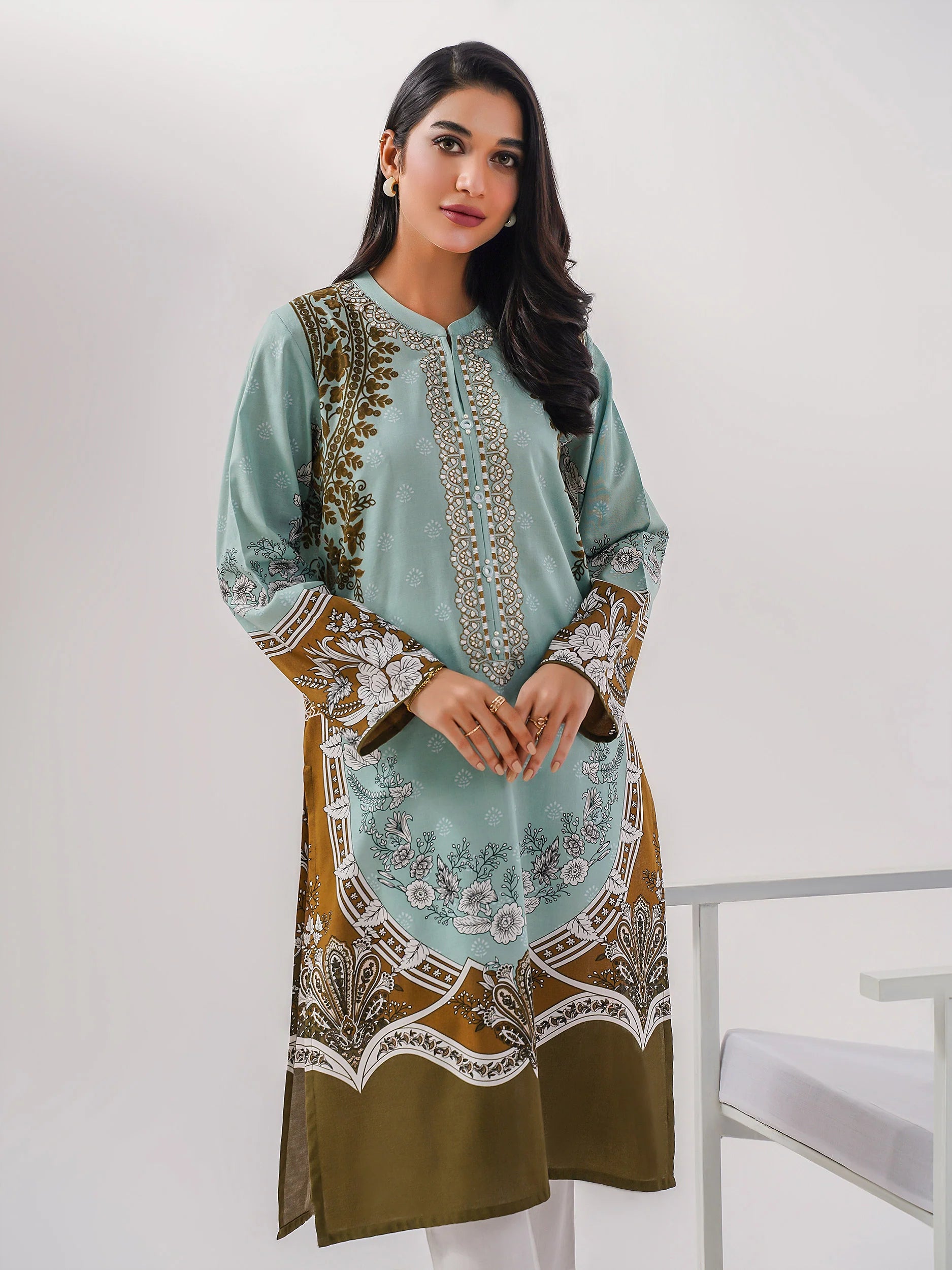 Limelight Mint Khaddar Shirt (P8242SH)