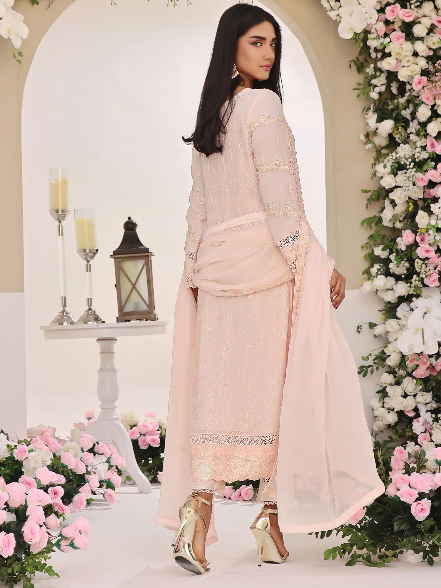 Wardah Uzair "Allure" Luxury Pret Embroidered Chiffon Suit - Drape