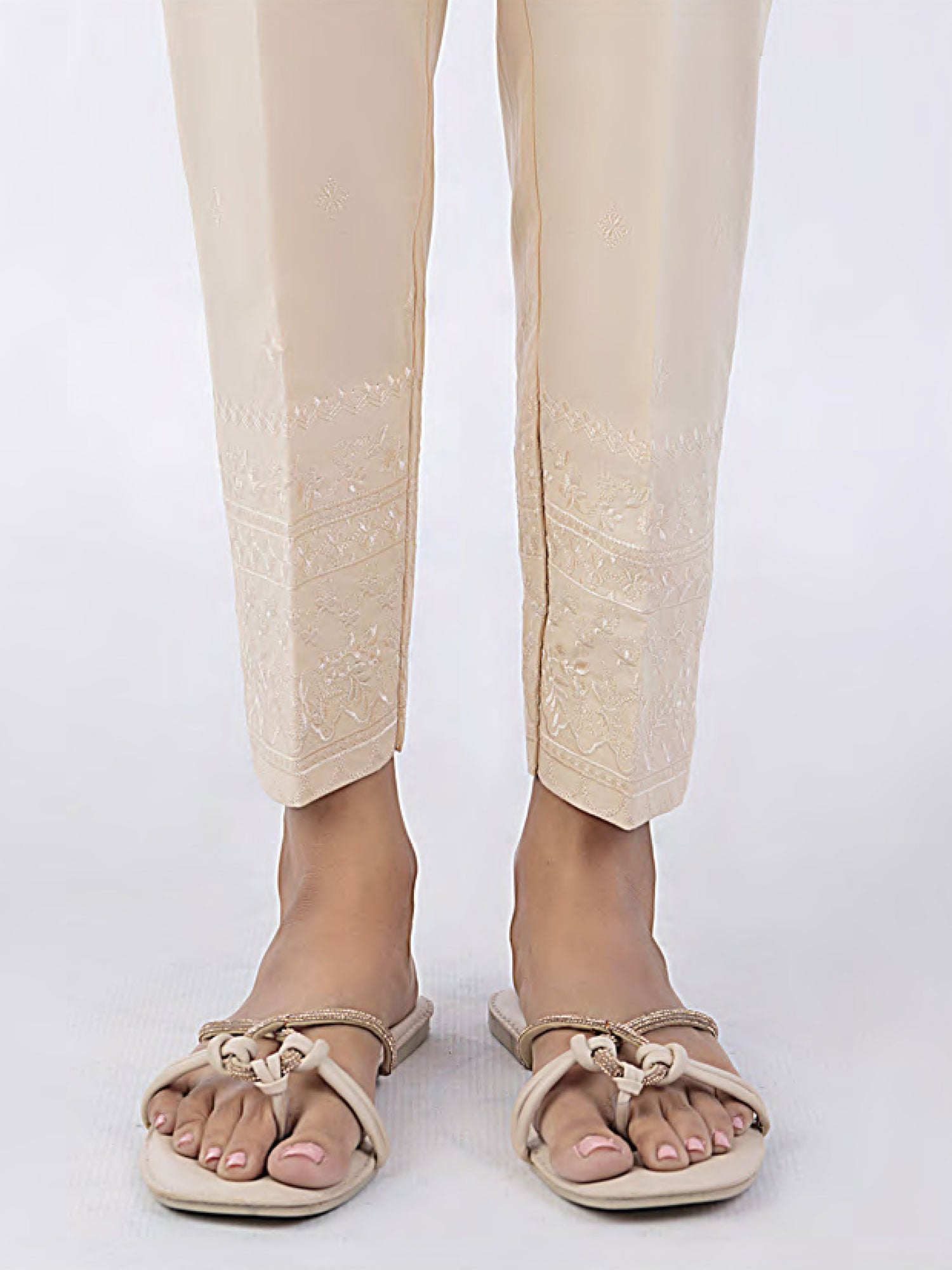 Lakhany Beige Cambric Trouser (3278-BGE)