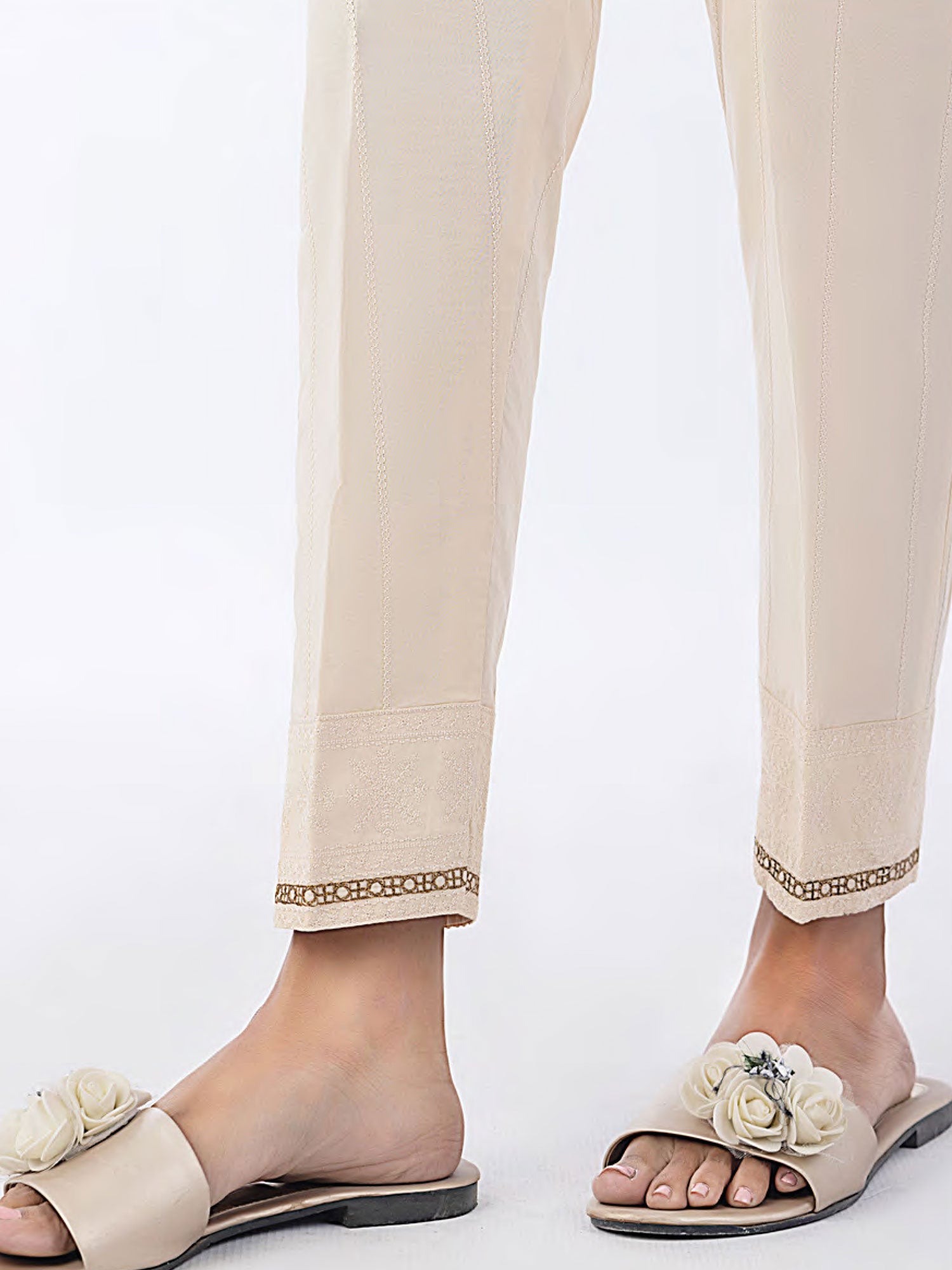 Lakhany Beige Cambric Trouser (3281-BGE)