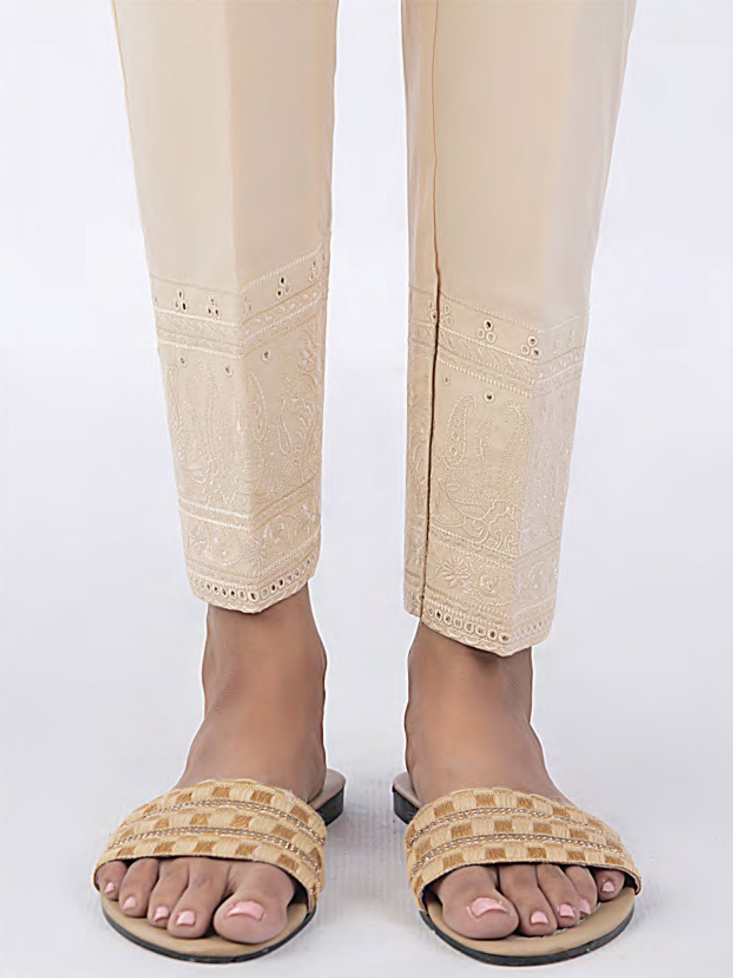 Lakhany Beige Cambric Trouser (3282-BGE)