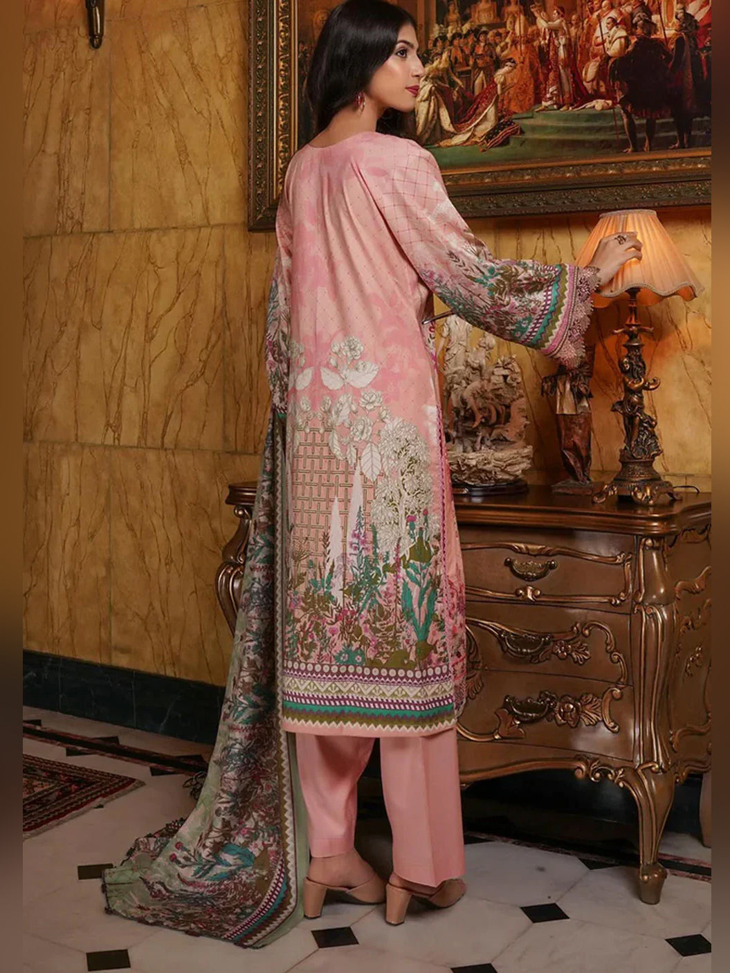 Munira Embroidered Winter Dhanak Suit (MSL-02) - Pink