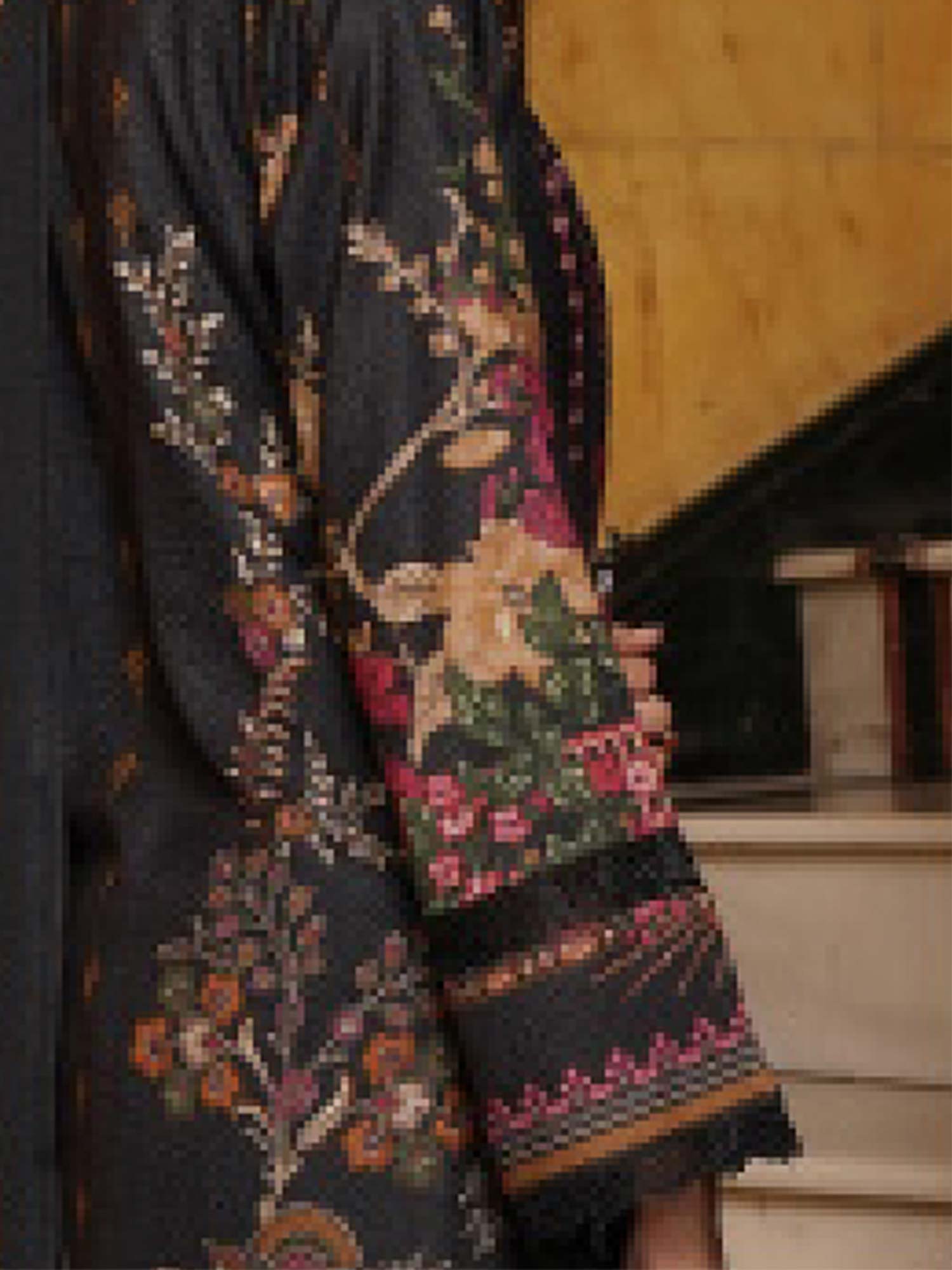 Munira Embroidered Winter Dhanak Suit (MSL-04) - Black