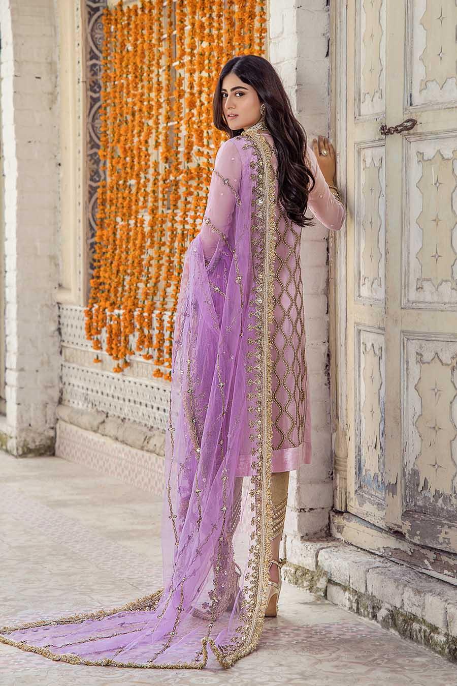 Khuda Baksh Lilac Pure Resham Karandi Suit (P-236)