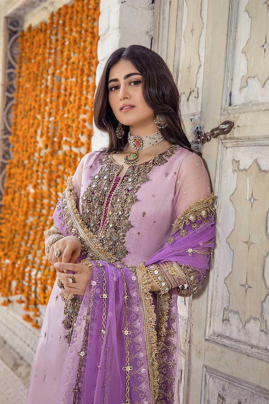 Khuda Baksh Lilac Pure Resham Karandi Suit (P-236)