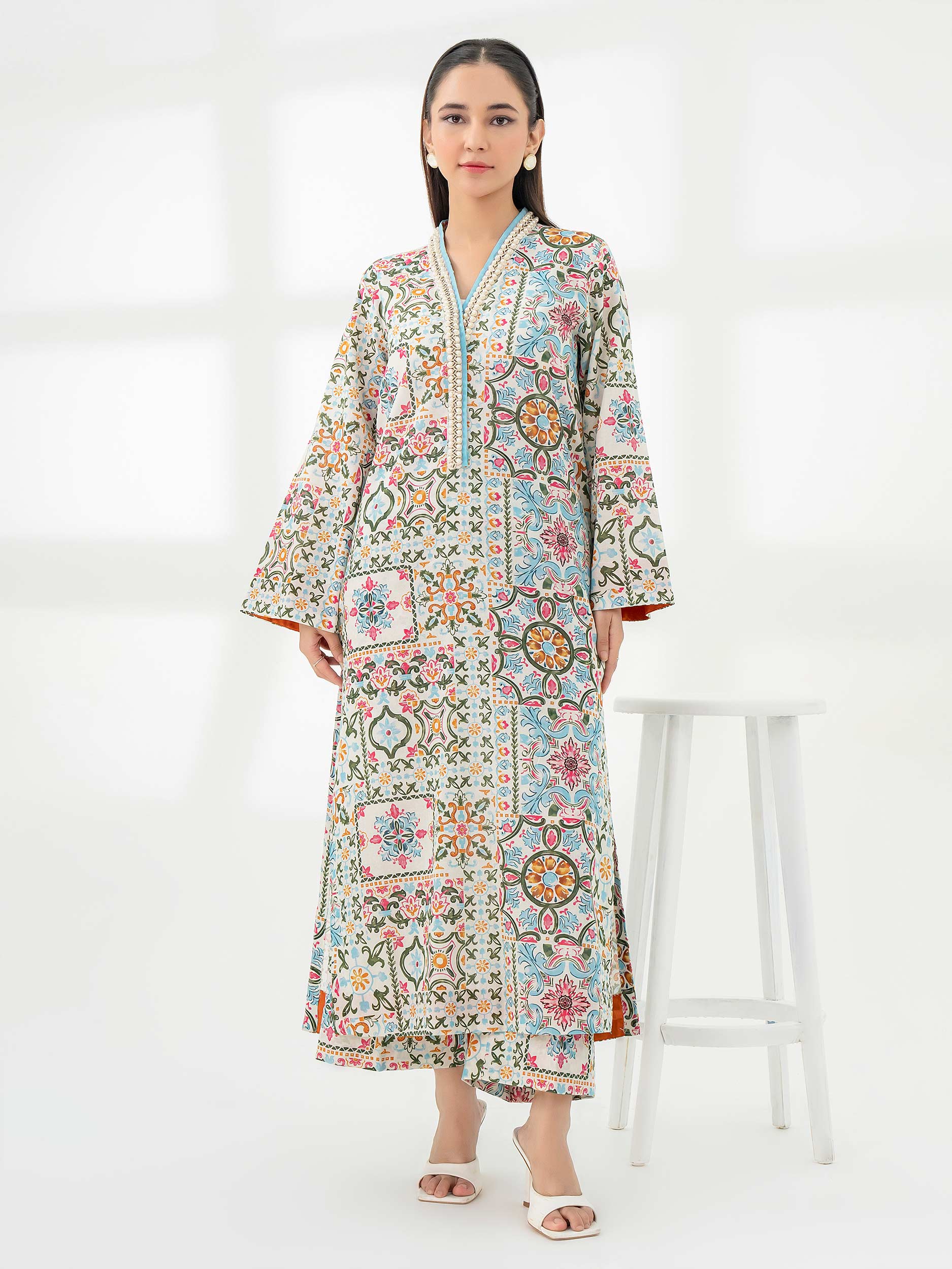 Limelight Off-White Printed Khaddar 2-Piece Suit (A0972ST)