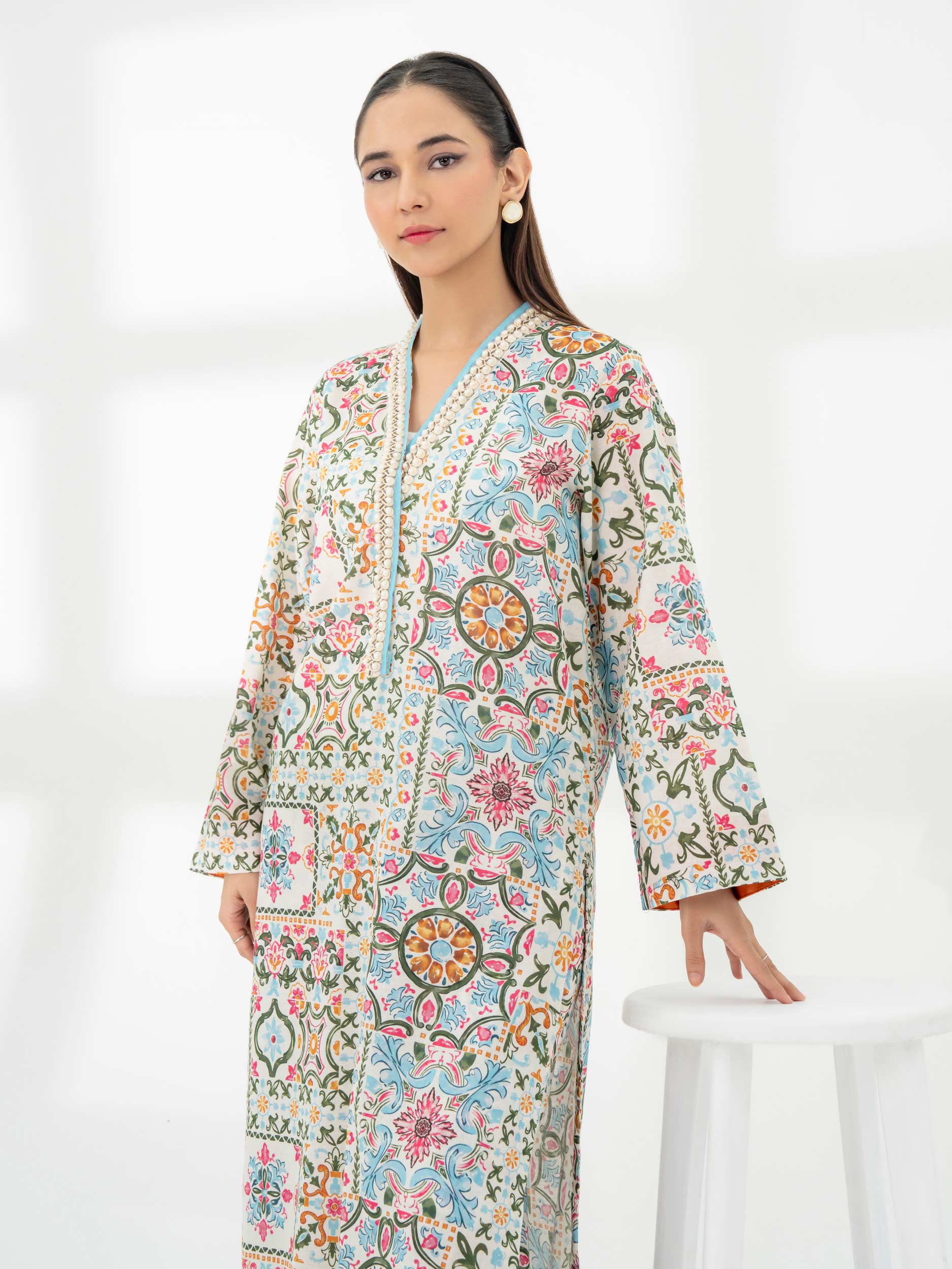 Limelight Off-White Printed Khaddar 2-Piece Suit (A0972ST)