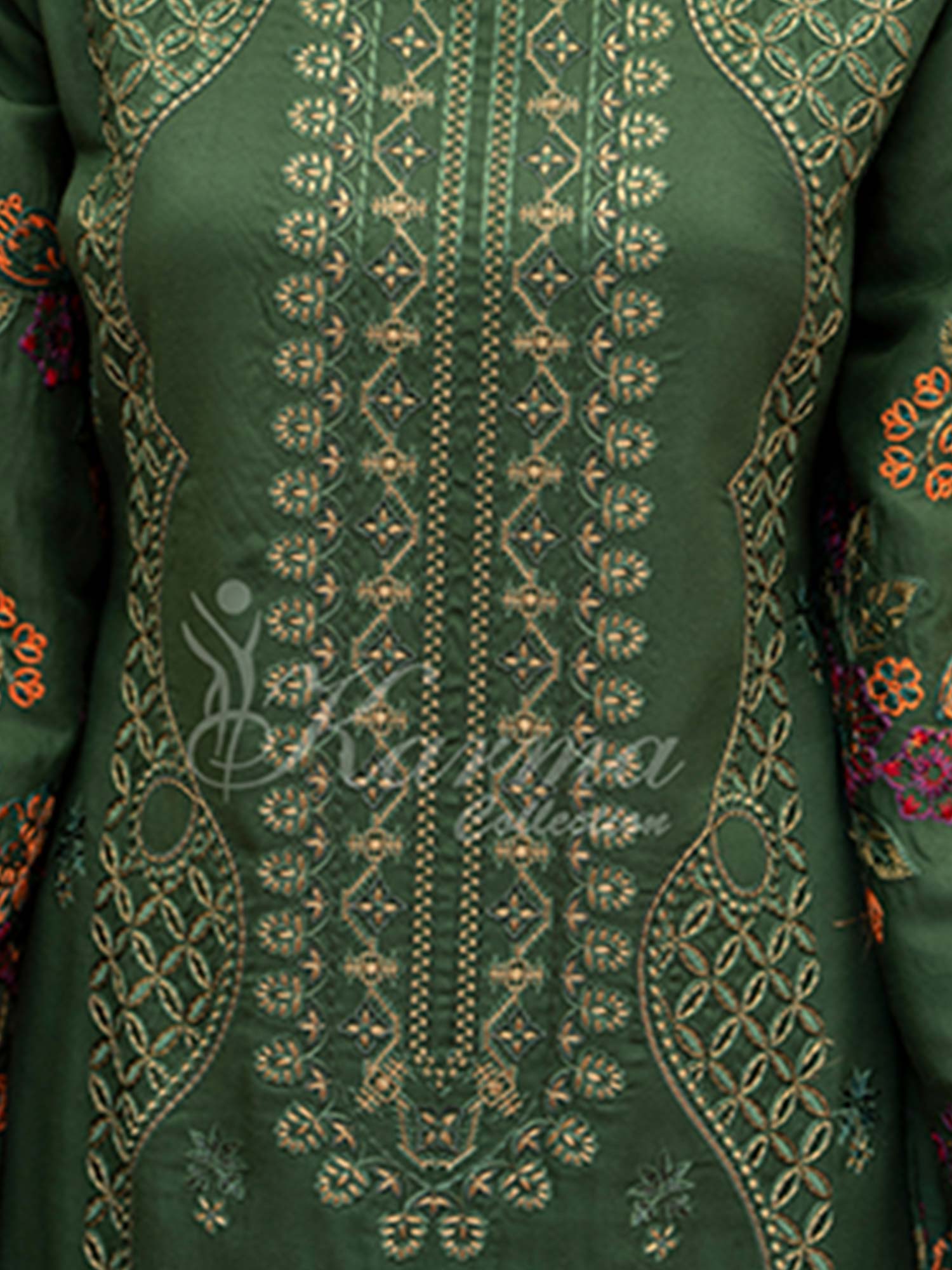 Karma Collection "Aangan" Winter Embroidered Suit (KC1396)