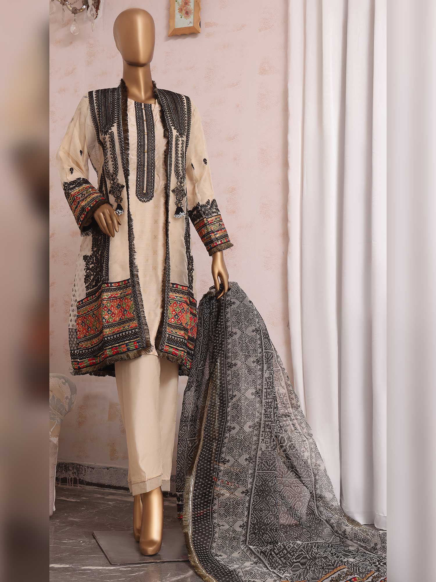 Sadabahar Festive Collection Beige Suit