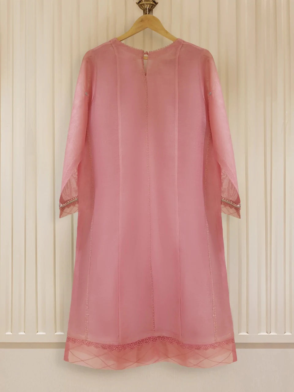 Agha Noor Pink Pure Cotton Net Shirt