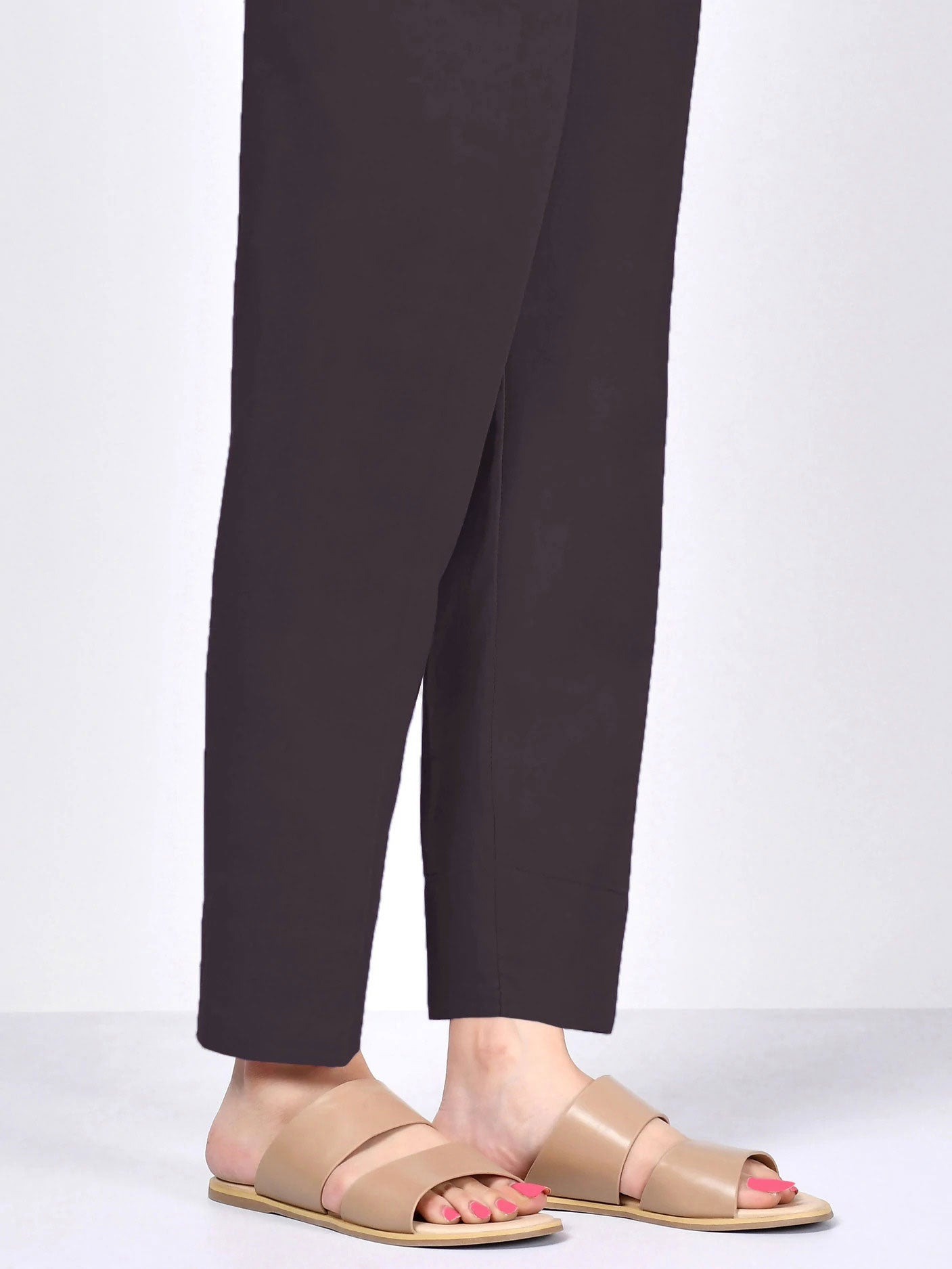 Limelight Chocolate Brown Cambric Trouser (P6099TR)